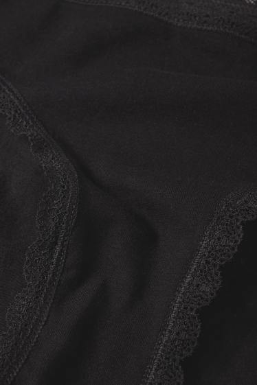 Donna - Confezione da 4 - slip - nero