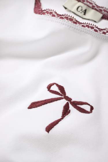 Donna - T-shirt - slim fit - bianco