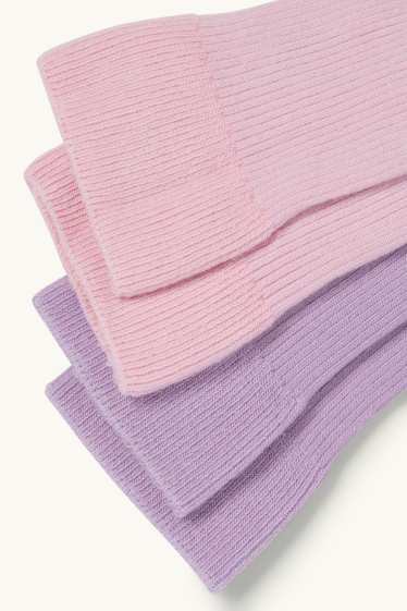 Nena - Paquet de 2 - leggings de punt de mitja - rosa