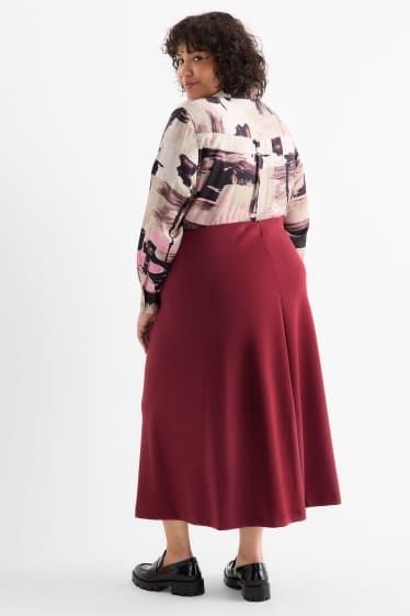 Damen - Feinstrick-Rock - bordeaux