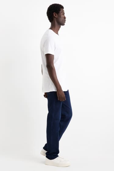 Hommes - Straight jean - jean chaud - LYCRA® - jean bleu foncé