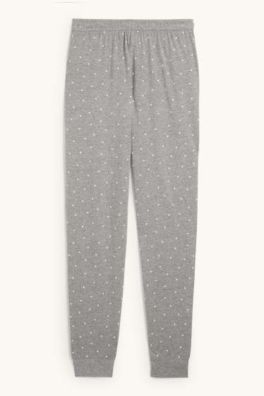 Dona - Pantalons de pijama - de piquets - gris clar