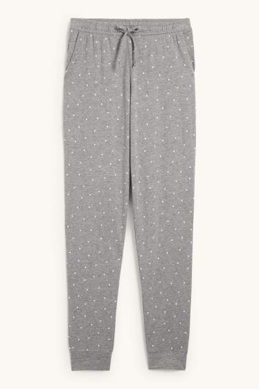 Dona - Pantalons de pijama - de piquets - gris clar