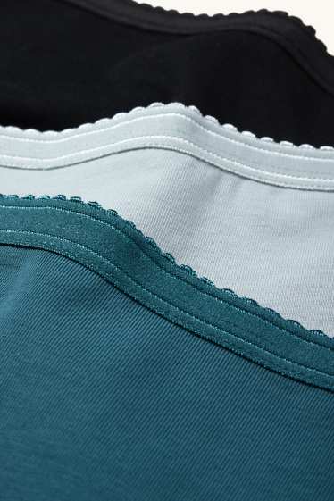 Damen - Multipack 3er - Slip - dunkeltürkis