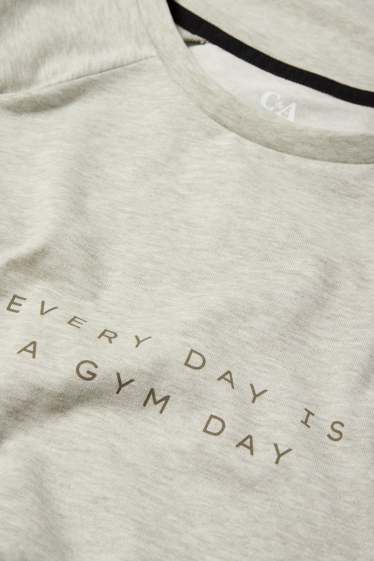 Heren - Sportshirt - relaxed fit - lichtgroen