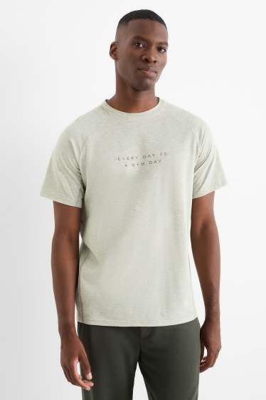 Heren - Sportshirt - relaxed fit - lichtgroen