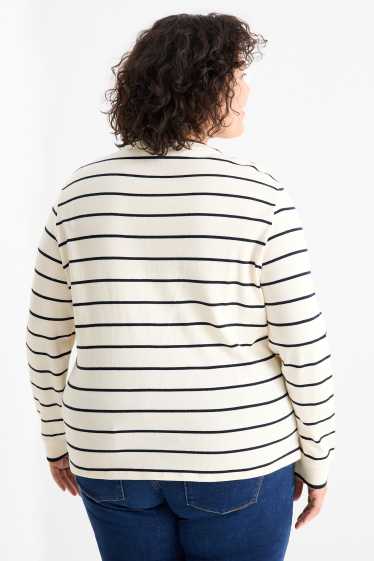 Femmes - Pull - à rayures - blanc crème