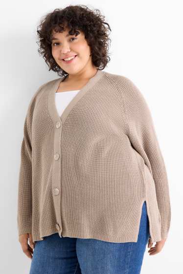 Dona - Jaqueta de punt - acanalada - talp