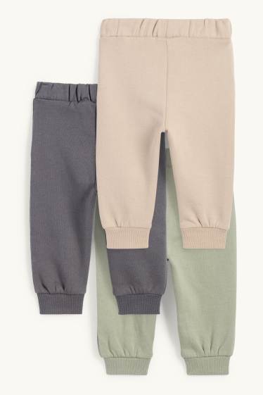 Bebeluși - băieți - Multipack 3 perechi - pantaloni de trening bebeluși - verde deschis