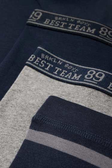 Nen - Paquet de 3 - pantalons llargs interiors - blau fosc