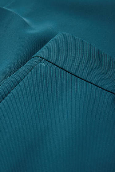 Damen - Business-Hose - Mid Waist - Wide Leg - petrol