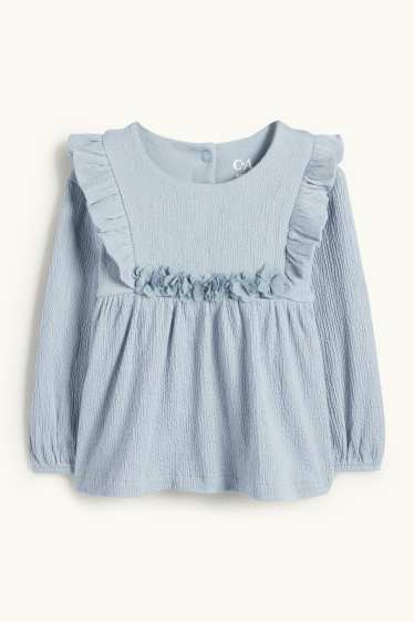 Baby Girls - Floral - baby outfit - 3 piece - blue