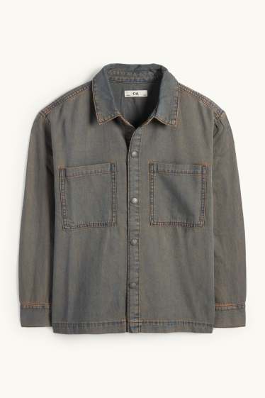 Copii - Băieți - Cămașă din denim - denim-gri