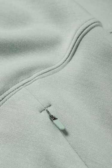 Donna - Felpa con cappuccio sportiva - yoga - verde chiaro