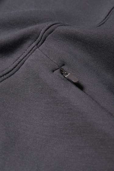 Dames - Sporthoodie - yoga - donkergrijs