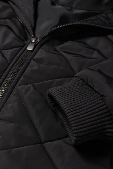 Pánské - Prošívaná bunda - černá