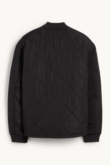 Pánské - Prošívaná bunda - černá