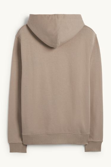 Men - Hoodie - taupe
