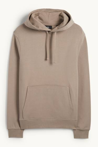 Men - Hoodie - taupe