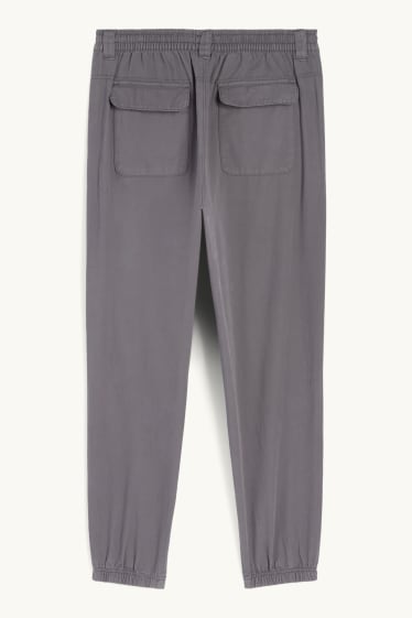 Hommes - Pantalon - loose fit - gris