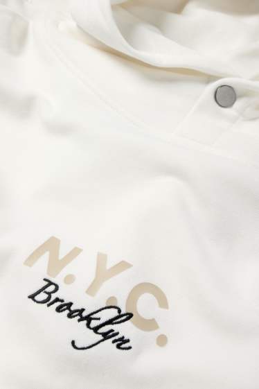 Hommes - Sweat à capuche - blanc