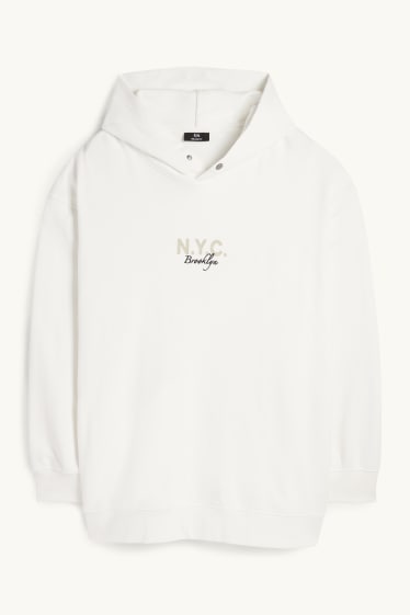 Hommes - Sweat à capuche - blanc