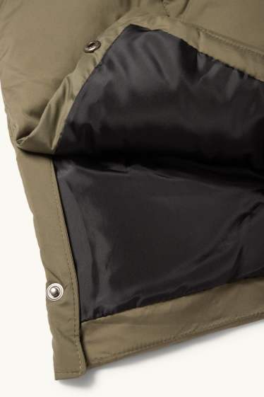 Nena - Jaqueta embuatada amb caputxa - verd fosc