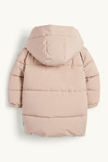 Nena - Jaqueta embuatada amb caputxa - repel·lent a l'aigua - beix