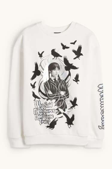Children Girls - Wednesday - sweatshirt - white