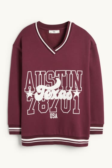 Enfants filles - Austin - Sweat - bordeaux