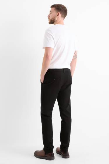 Pánské - Kalhoty chino - slim fit - černá