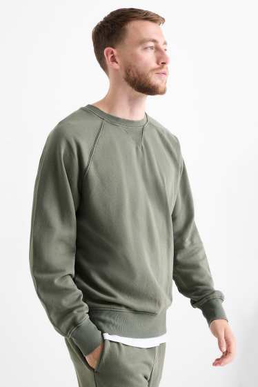 Bărbați - Bluză de molton - kaki