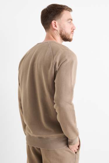 Bărbați - Bluză de molton - taupe