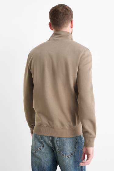 Bărbați - Bluză de molton - taupe