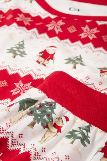 Men - Mini Me - men’s Christmas pyjamas - patterned - red