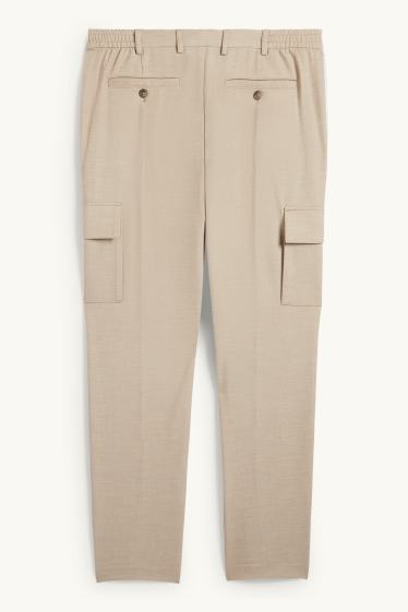 Heren - Broek uit het combi-systeem - regular fit - Flex - beige