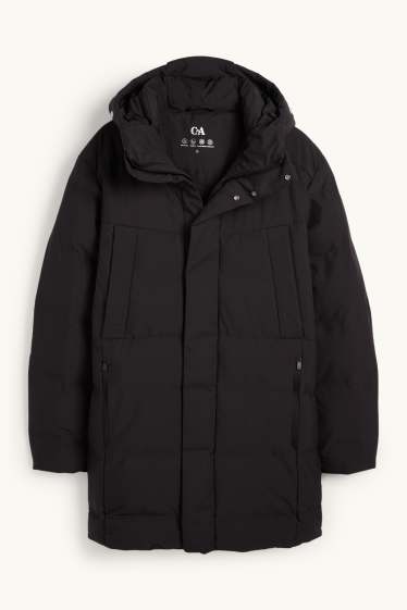 Heren - Parka met capuchon - winter - waterafstotend - zwart