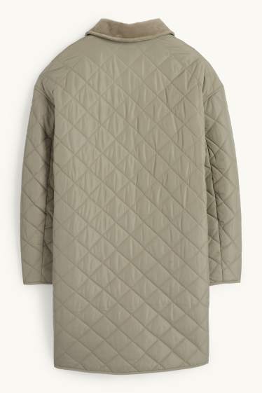 Femei - Mantou matlasat - kaki