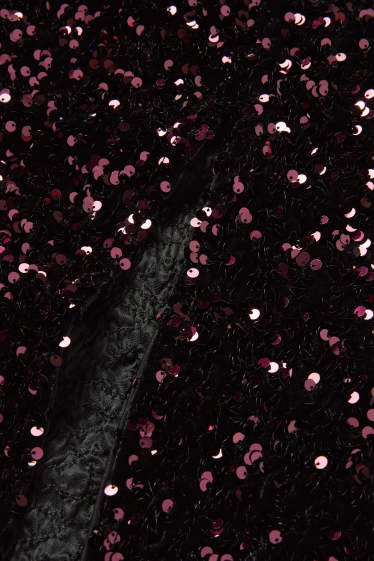 Women - Sequin bodycon dress - bordeaux