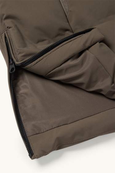 Heren - Parka met capuchon - winter - waterafstotend - bruin