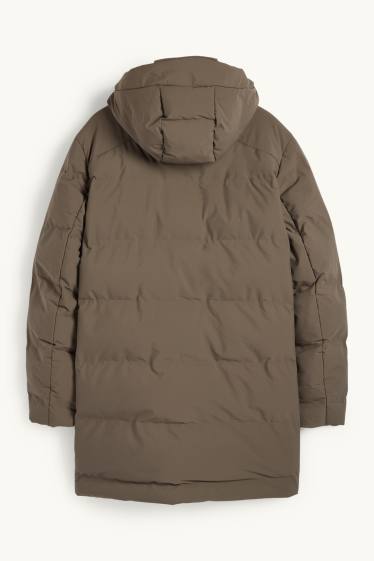 Heren - Parka met capuchon - winter - waterafstotend - bruin