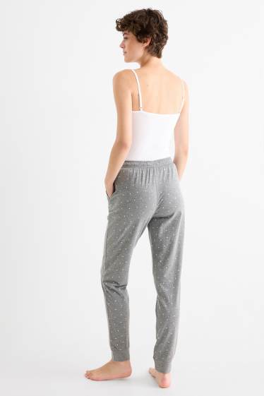 Dona - Pantalons de pijama - de piquets - gris clar