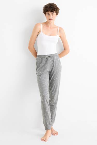 Dona - Pantalons de pijama - de piquets - gris clar