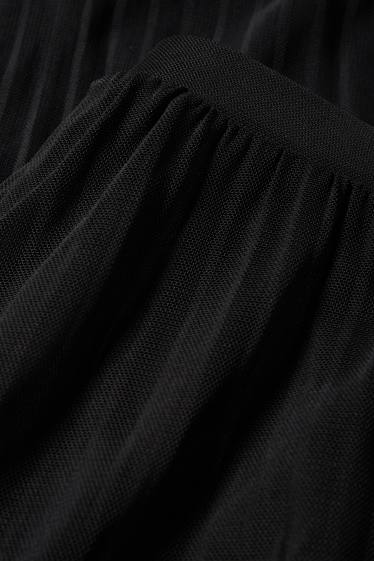 Femmes - Jupe en maille-filet - noir