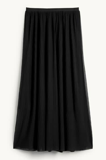 Femmes - Jupe en maille-filet - noir