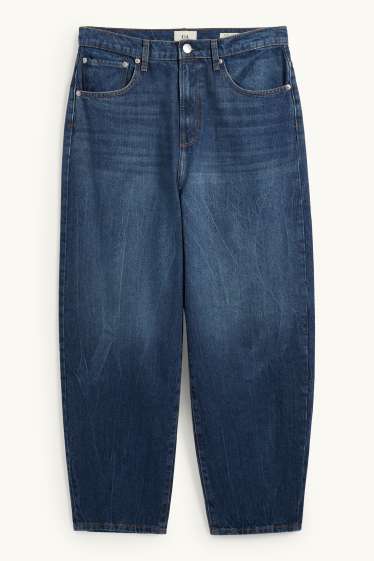 Bărbați - Barrel jeans - denim-albastru