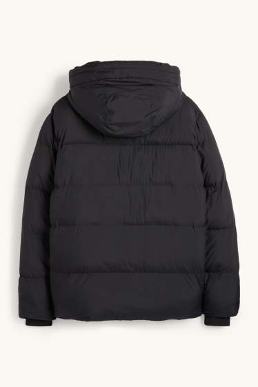 Hombre - Chaqueta acolchada con capucha - negro