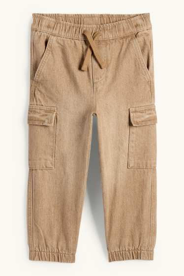 Enfants garçons - Loose fit jean - jean chaud - marron clair