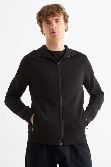 Uomo - Giacca sportiva con cappuccio - nero