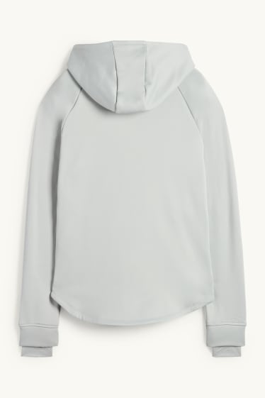 Dona - Dessuadora oberta amb caputxa - gris clar